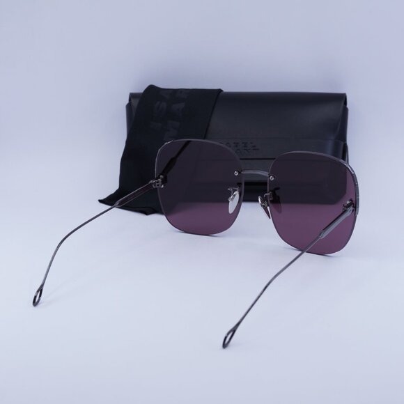 🕶️New Isabel Marant IM 0055/S KJ1 U1 Sunglasses - Ruthenium Frame, Plum Lenses - Picture 9 of 9